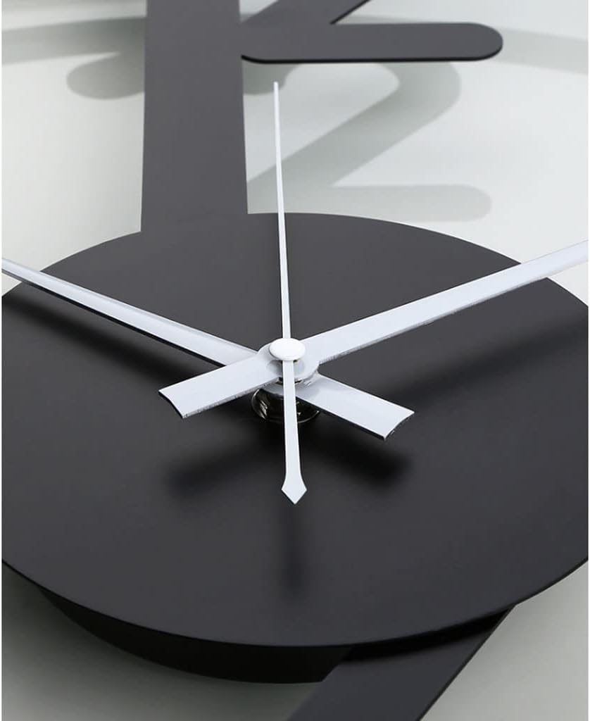 AOKLEY Reloj de pared Large Metal Wall Clock Silent Non-Ticking 20 Inch Modern Minimalist Decorative Luxury Art Wall Clock for Living Room Dining