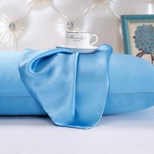Bedify Bedding Sábana bajera de satén de seda 100% pura, 4 piezas, sábana bajera de bolsillo profundo de 15 pulgadas, sábana encimera de seda y