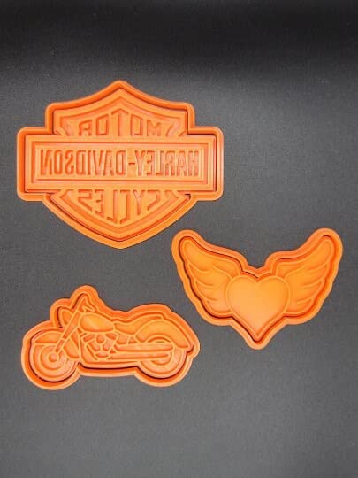 Harley Motorcycle Cookie Cutters & Stamps