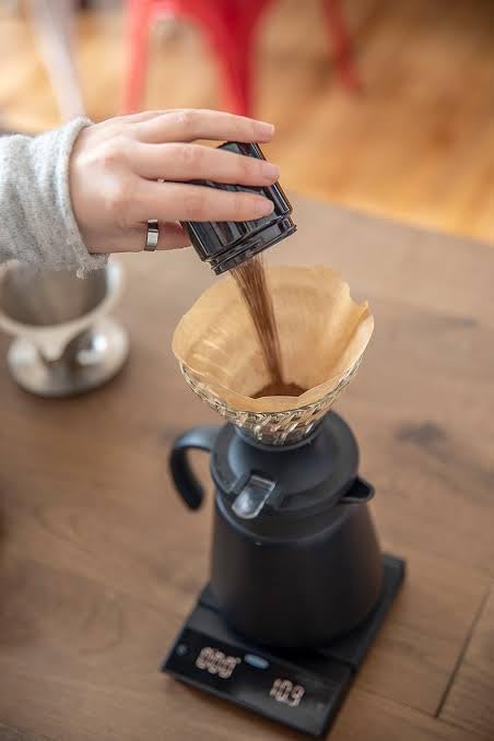 Filtros de café de papel V60 de un solo uso para verter sobre cono, tamaño 02, natural, 100 unidades