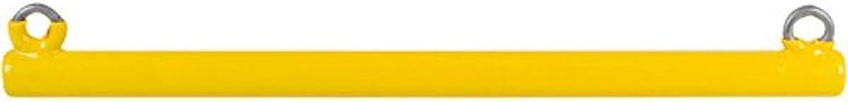 Swing Set Stuff – Barra de trapecio recubierta comercial con logotipo SSS, color amarillo