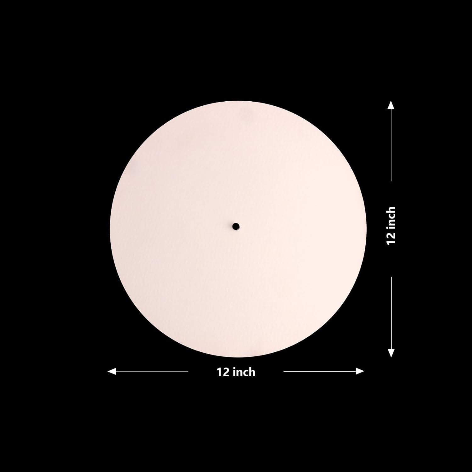 Tapete de lana blanca para tocadiscos, tapete giratorio de 12 pulgadas, antiestático para discos de vinilo LP, accesorios para tocadiscos, equipo de