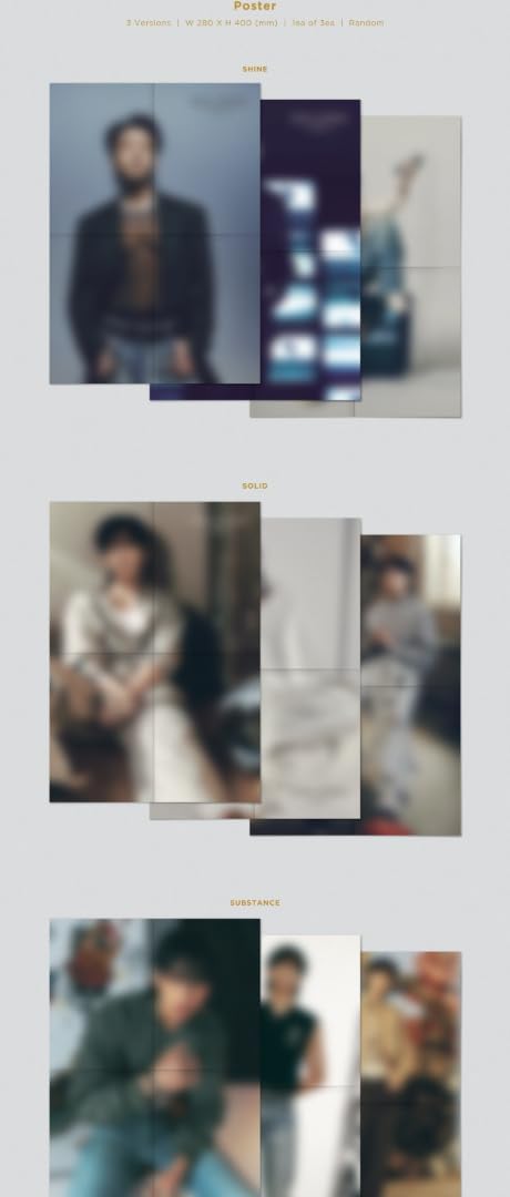 Set BTS JUNGKOOK GOLDEN 1er álbum en solitario 3 Ver Set + Weverse Album Ver