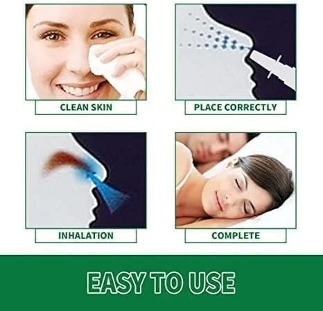 Spray nasal restaurador de limpieza pulmonar a base de hierbas, elimina la congestión nasal, desintoxicación pulmonar en aerosol de limpieza a base