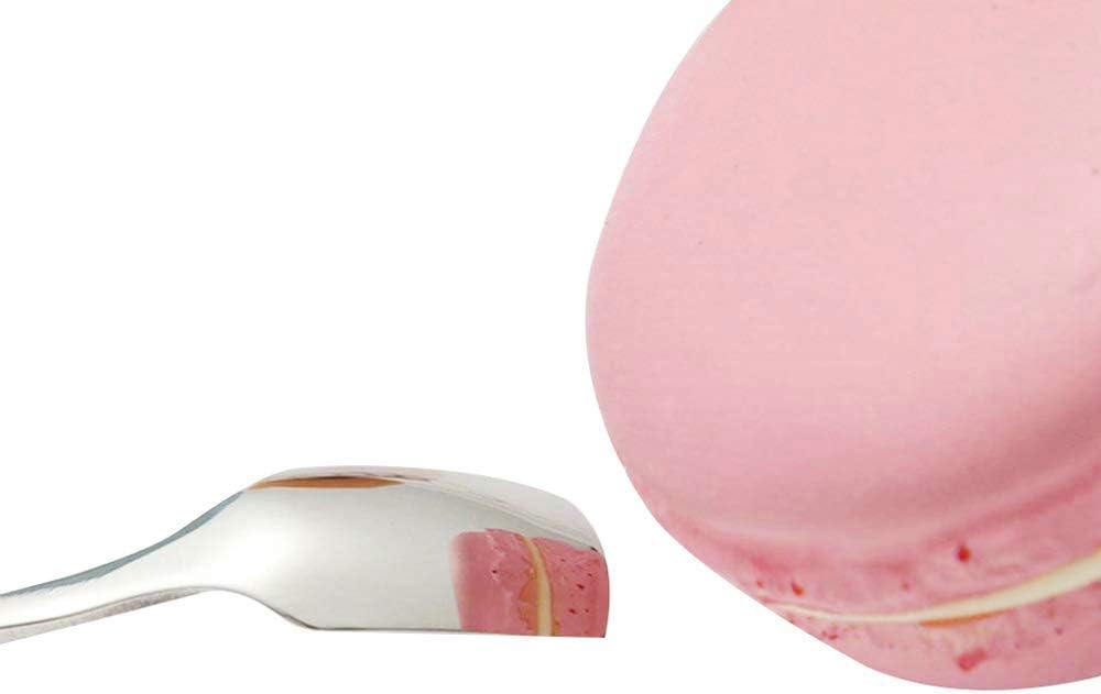 COMIART – Cucharas de té helado de mango largo para mezclar, 6.7 pulgadas, cabeza cuadrada, cucharaditas de café, cucharas de cóctel, ideal para uso