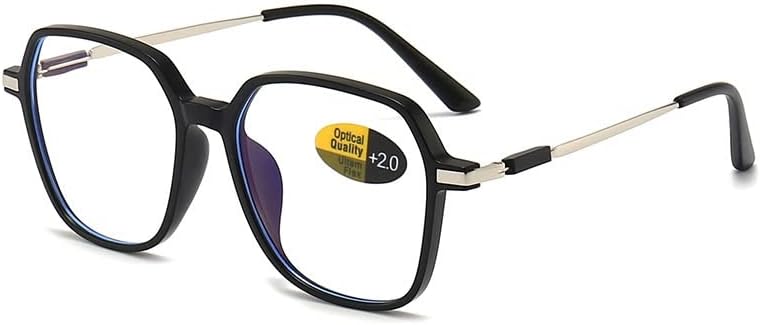 4 Pack oversized Reading Glasses Blue Light Blocking for Women Men Computer Readers Fashion Eyeglasses