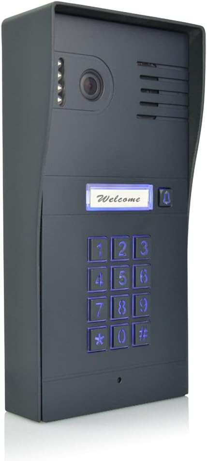 GBF Kit de sistema de intercomunicación de video inteligente para puerta y timbre de puerta, 1080P HD, teclado inteligente, un monitor táctil de 7