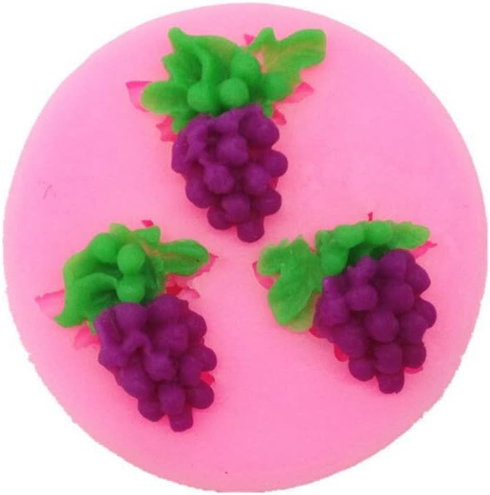 Molde de silicona con forma de uva pequeña, herramientas para hornear de cocina, pastel de bricolaje, chocolate, mo, e, fondant, postre, decoración