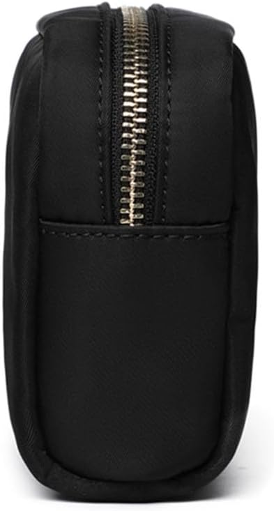 YONBEN Bolsas de cosméticos – Bolsos de mano elegantes y versátiles para tus artículos esenciales de belleza, Negro (black Nylon), Sencillo