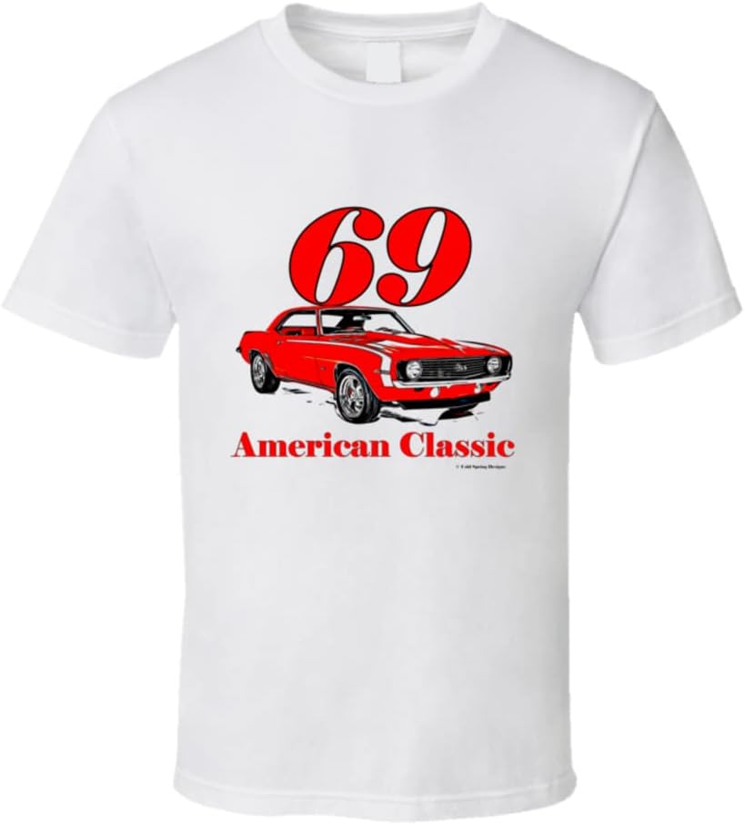 American Classic 69 Camaro Ss Musclecar Gift V  Chevy T Shirt