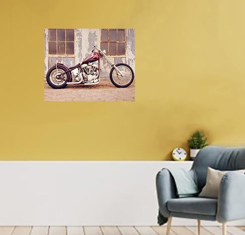 Póster vintage para decoración de pared de motocicleta Chopper Buck Lovell Biker (16 x 20 pulgadas)