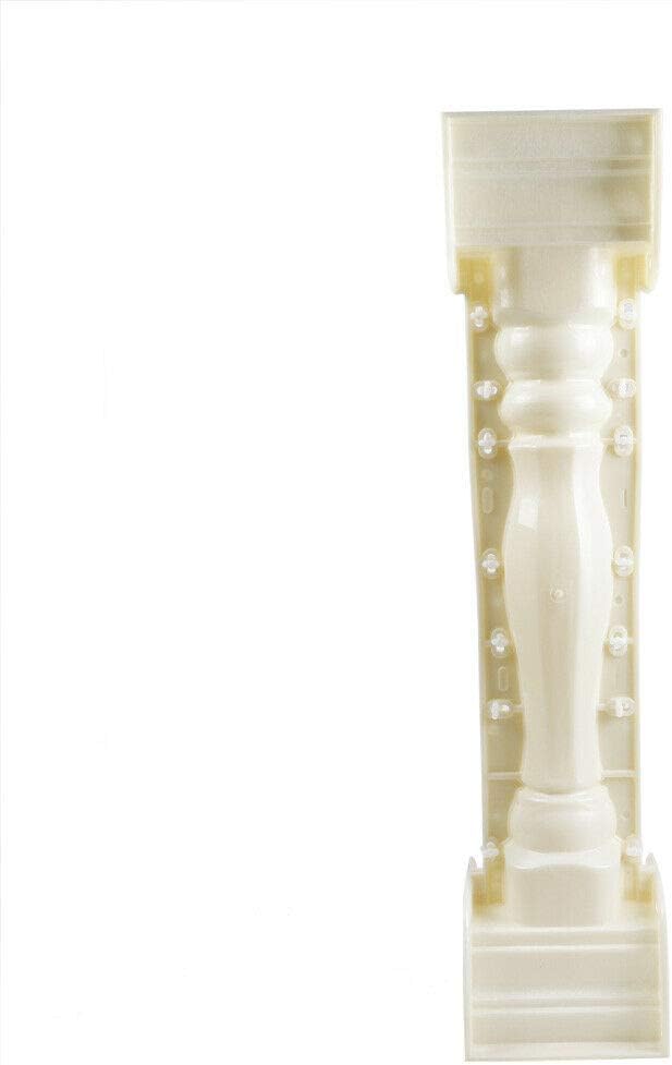 Gdrasuya10 Molde de columna de hormigón romano de 35 pulgadas, columna romana de plástico que hace el molde del balcón, jardín, piscina, cemento,