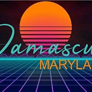 Damascus Maryland – Imán de nevera (4 x 2.25 pulgadas), diseño retro de neón Damascus Maryland – Imán de nevera (4 x 2.25 pulgadas), diseño retro de neón