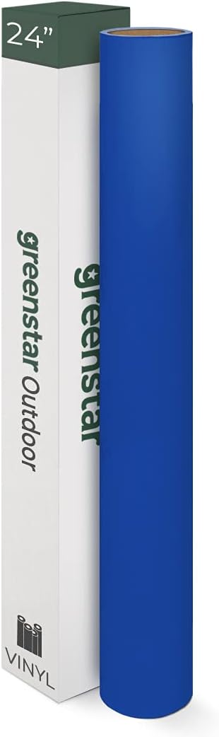 Greenstar Sign – Calcomanías de vinilo autoadhesivas para exteriores, 3 mil 24 x 10 yardas, color azul zafiro