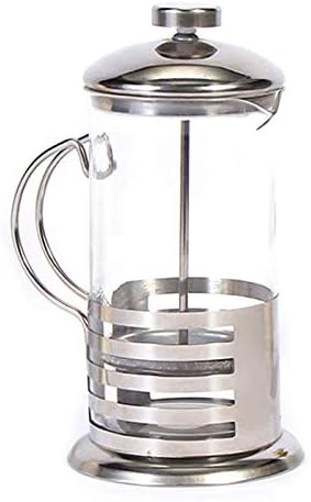 TAMOSH Manual Cafetera Espresso Maker Pot Café Francés Té Percolador Filtro Acero Inoxidable Vidrio Tetera Cafetería Prensa Émbolo 350Ml