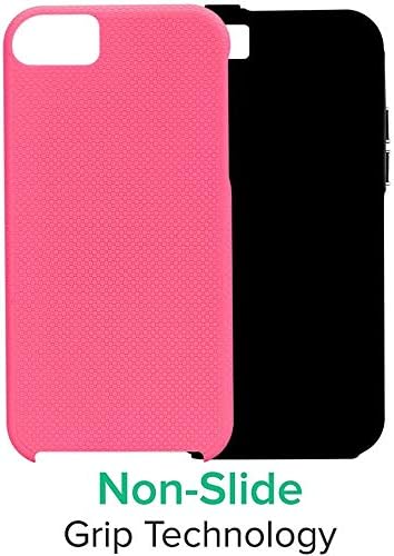 Funda para iPhone 55sSE, funda Dual Guard resistente al impacto y a rasguños con protección contra caídas Celebre para iPhone 55SSE (verde menta),