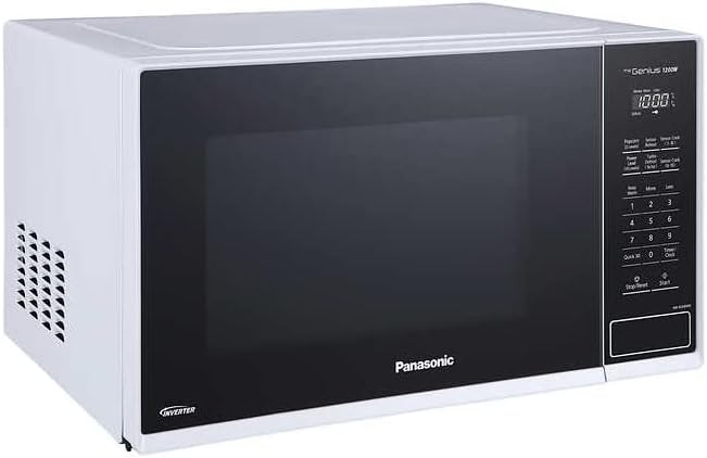 Panasonic NNSC64MW Tamaño mediano 1.3 pies cúbicos 1200W Inverter Technology Microondas, Genius Sensor Cooking