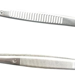 2 pinzas de acero inoxidable, pinzas de punta doblada, pinzas largas para manualidades, puntas recubiertas de goma, pinzas para hacer joyas para 2 pinzas de acero inoxidable, pinzas de punta doblada, pinzas largas para manualidades, puntas recubiertas de goma, pinzas para hacer joyas para