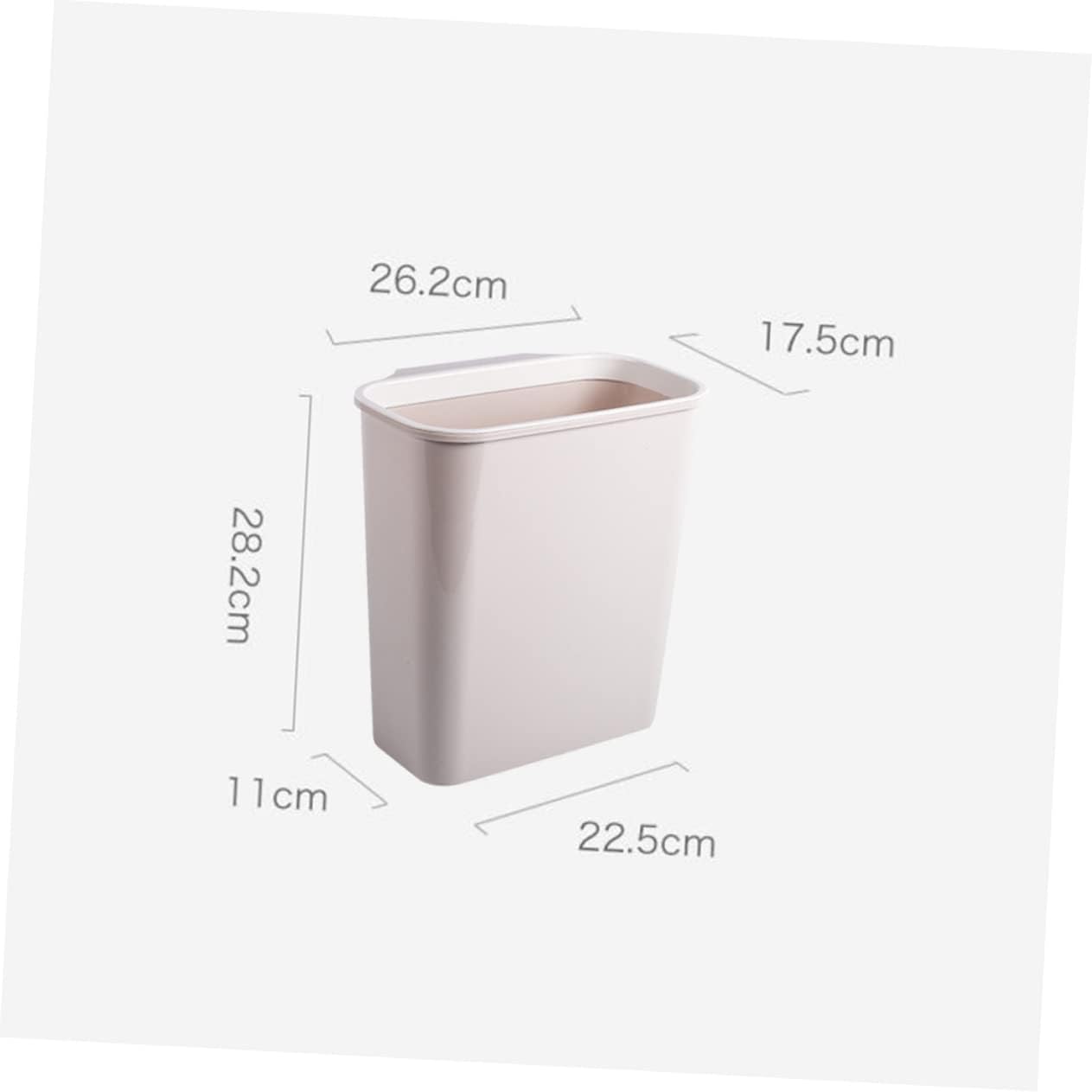 Alipis Contenedor de basura colgante para armario, caja de basura de un galón, cubo de basura de cocina, contenedor de basura para el hogar,
