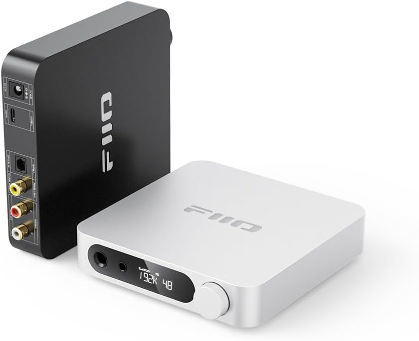 FiiO K11 DAC y amplificador de auriculares para audio doméstico o PC, 0.250 in y equilibrado 0.173 in, RCA, coaxial, óptico, 1400 mW, 384 kHz24 bits