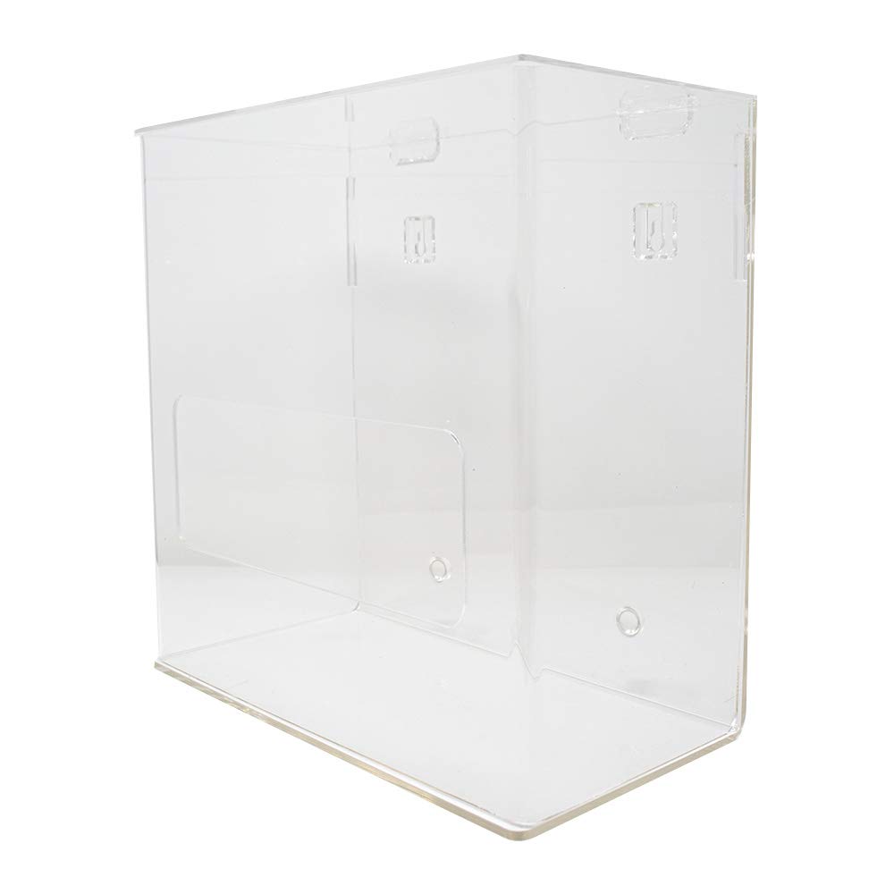 NMC ACD – Dispensador de cubierta  12 pulgadas x 11.75 pulgadas x 6 pulgadas. Soporte acrílico transparente para gorras bouffant, fundas para barba,