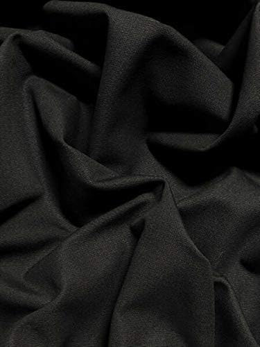Store – Pato de lona Nomex de algodón negro azabache de 67 pulgadas de ancho, 12 onzas. Tapicería de tela suave FR