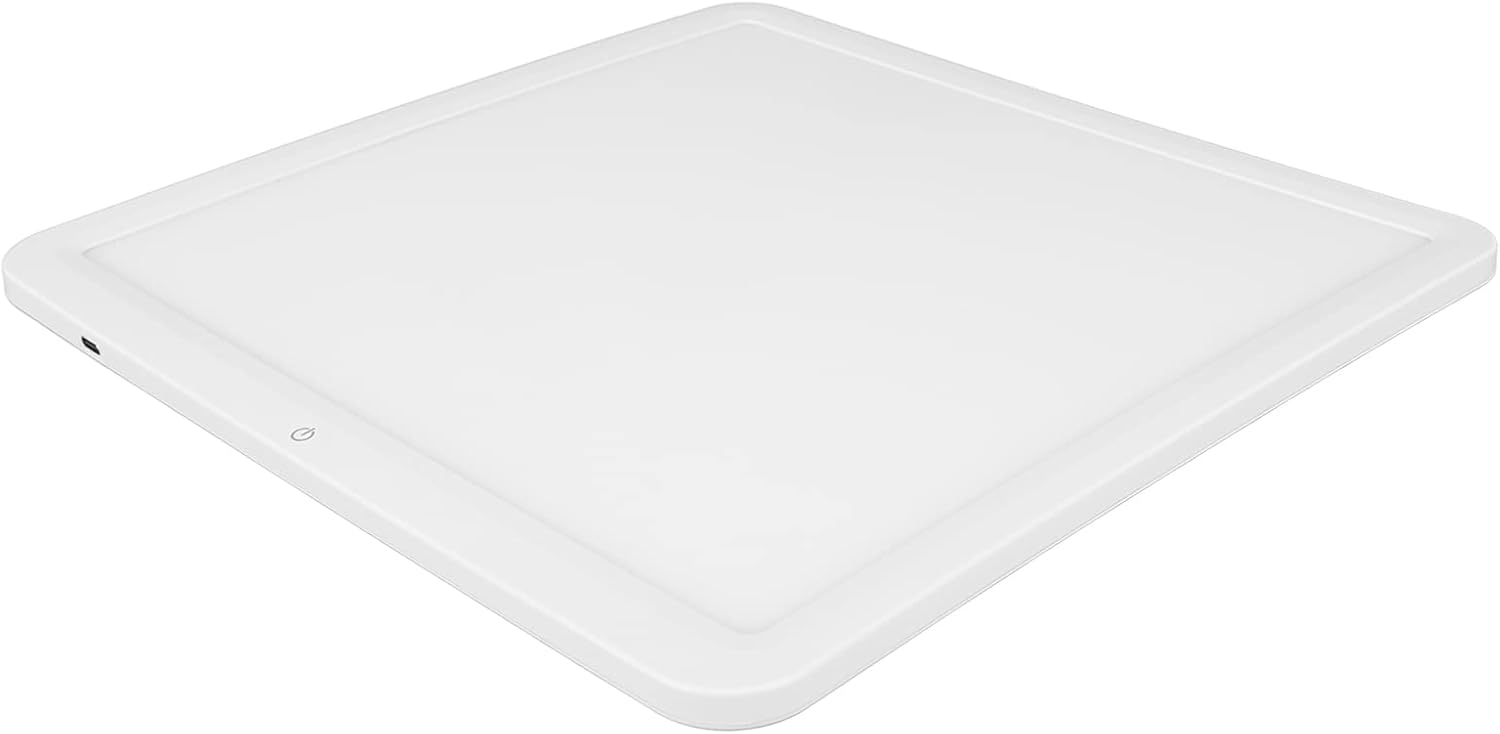 Luz inferior sin sombras, luz de fotografía de relleno portátil, 11.4 in LED súper delgada lámpara sin sombras Panel Pad para caja de estudio