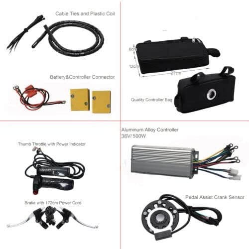 Kit de conversión de bicicleta eléctrica impermeable de 48 V, 1000 W, rueda trasera de motor potente de 26 pulgadas, kit de motor de cubo de