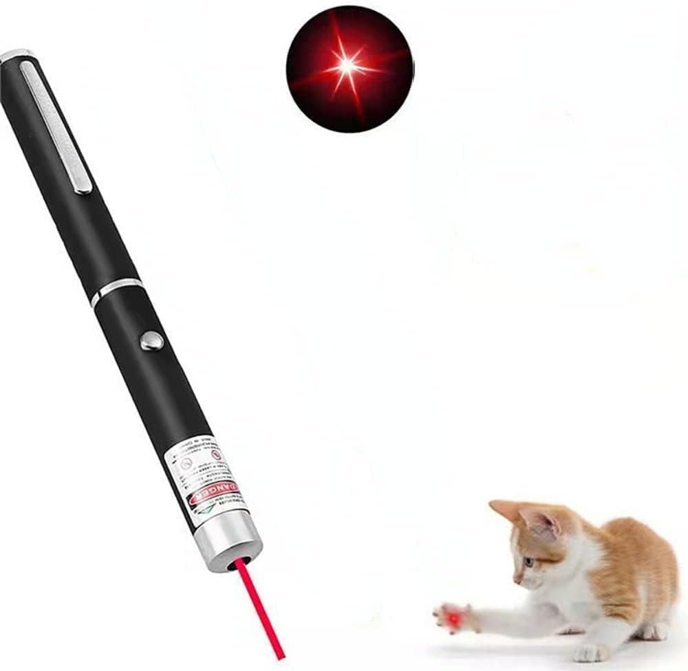 Puntero láser para gatos, perros, mascotas, juguetes interactivos, control remoto de presentación láser, puntero láser de luz roja, verde, morado,