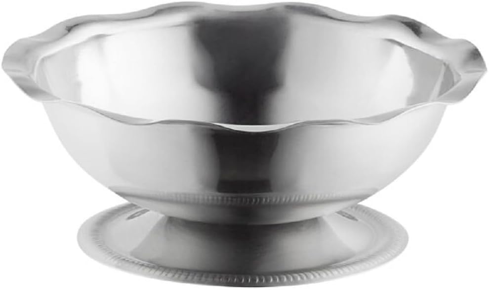 Juego de 2 platos de sorbete de acero inoxidable de 5 onzas con acabado de espejo, tazas de helado, cuencos de postre perfectos para postres