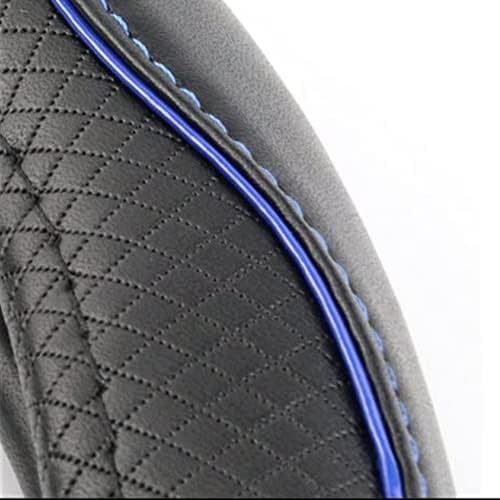 Zlirfy Funda de cuero de microfibra para volante de automóvil, funda universal para volante de automóvil, funda transpirable, envolvente completo