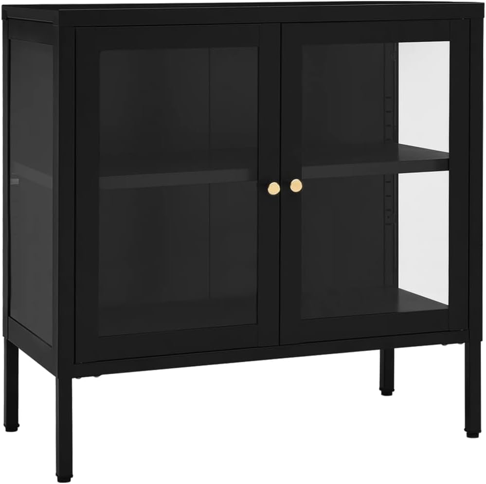 Aparador negro, vitrina, gabinete de barra de café, gabinete de sala de estar, estantería, vitrinas para sala, gabinete de consola, armarios de