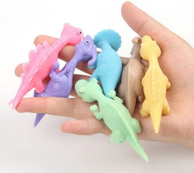 Veewon – 10 piezas de dinosaurio catapulta dedo estirable juguete de alivio de eyección de dedos para bromas de oficina