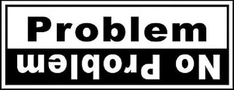 H-TRADINGS Problem No Problem – Calcomanía divertida de vinilo con texto en inglés “Problem No Problem” – Adhesivo de vinilo para automóviles,