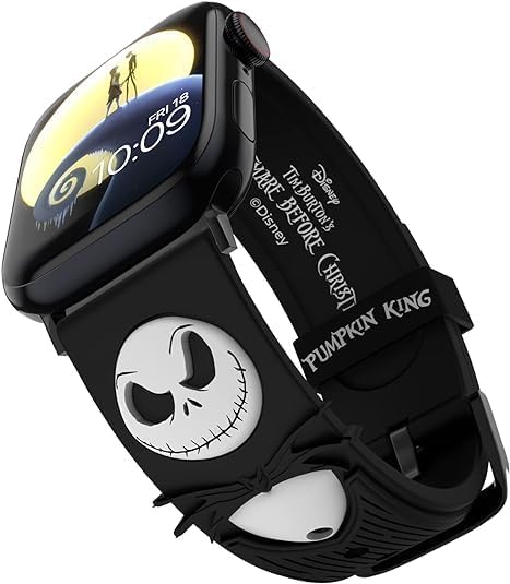 The Nightmare Before Christmas – Colección de correas de reloj inteligente con licencia oficial, compatible con todos los tamaños y series de Apple
