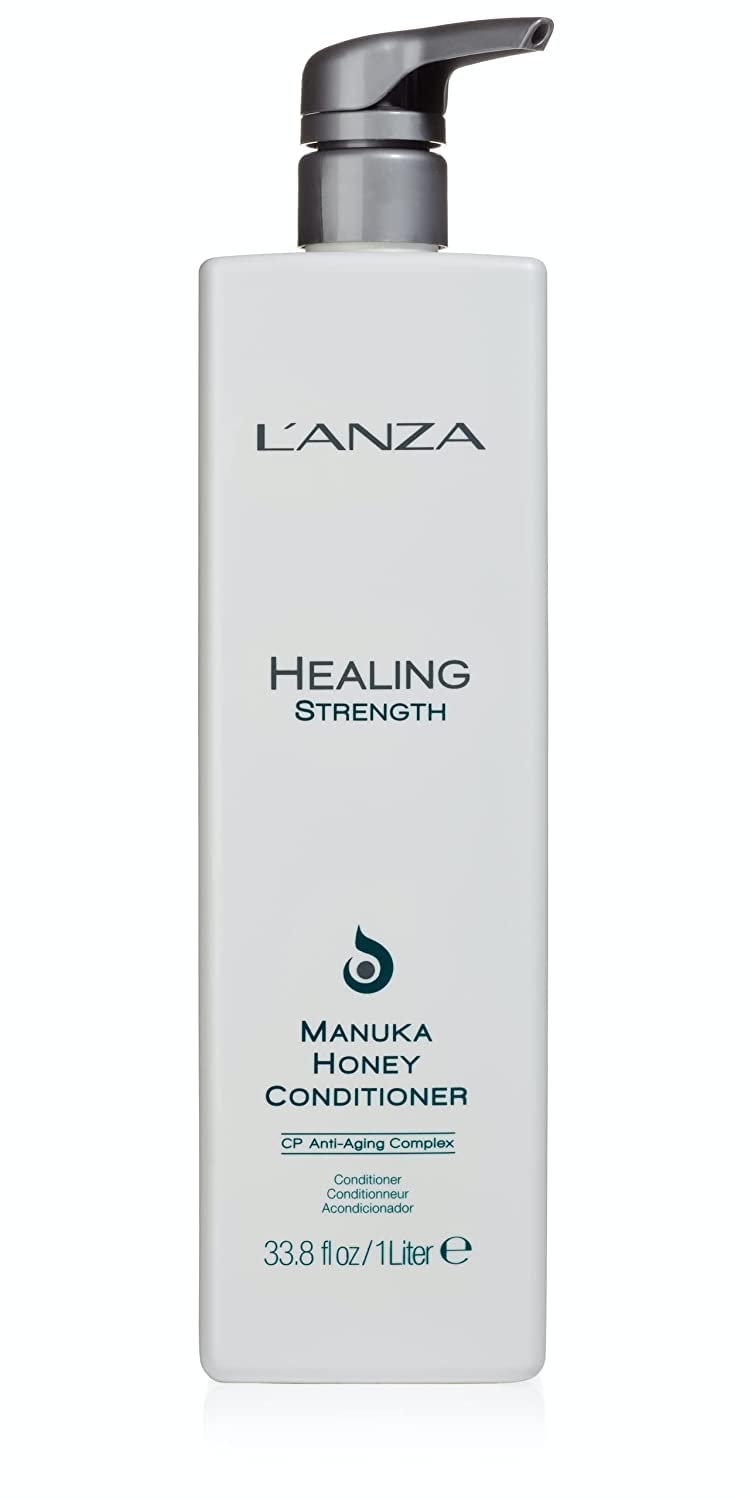 L’ANZA Acondicionador de miel de manuka Healing Strength, protege y restaura el cabello débil, frágil y envejecido, rico en proteína de queratina,