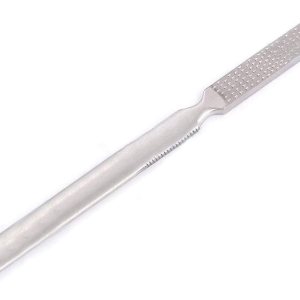 Lima de pie Chiropody de doble extremo y doble cara con 4 granos diferentes y mango largo y redondo, lima de pie de quiropodía profesional de 7 Lima de pie Chiropody de doble extremo y doble cara con 4 granos diferentes y mango largo y redondo, lima de pie de quiropodía profesional de 7