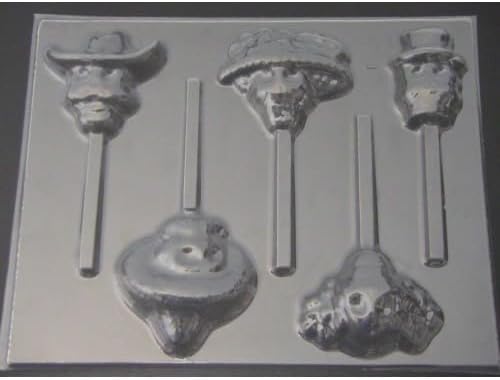 Molde para piruletas de caramelo de chocolate Día de los Muertos con calaveras de azúcar