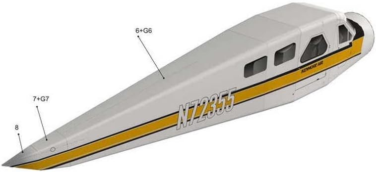 TECKEEN 132 escala CAN DHC-2 Beaver Float Seaplane Modelo 3D Modelo de papel Modelo de avión fundido a presión Modelo para colección (kit sin