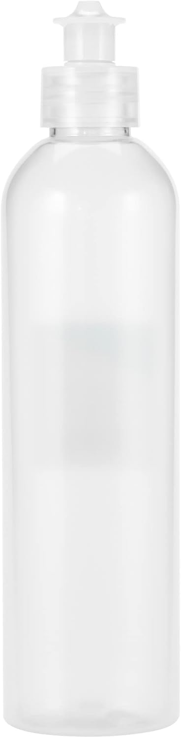 Botella con boquilla, contenedor recargable, plástico, translúcido, botella vacía, tapa abatible, para lociones, champús u otros líquidos, multiusos