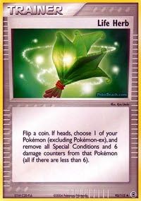 Pokemon – Hierba Life (93) – EX Rojo Fuego y Verde Hoja