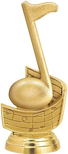 Trofeos de notas musicales de 11.0in  Concesión de Trofeos de plata con notas musicales
