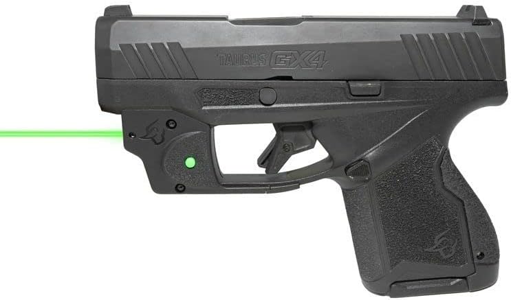 Bundle Viridian E Series Laser Sight y Kydex Holster para Taurus GX4, mira láser verde clase 3R, salida de 5 mW, funda Viridian Kydex, dentro de la