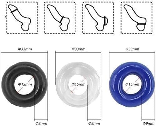 Newly – Anillo de silicona para pene masculino, anillo para pene masculino, para parejas, gafas de sol de bienestar sexual masculino