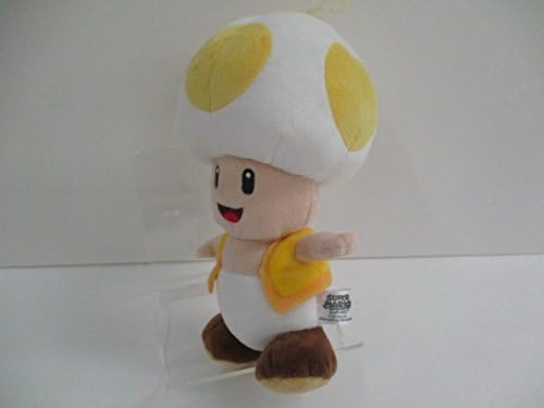 Sanei Super Mario All Star Collection AC32 – Peluche de sapo amarillo de 8 pulgadas