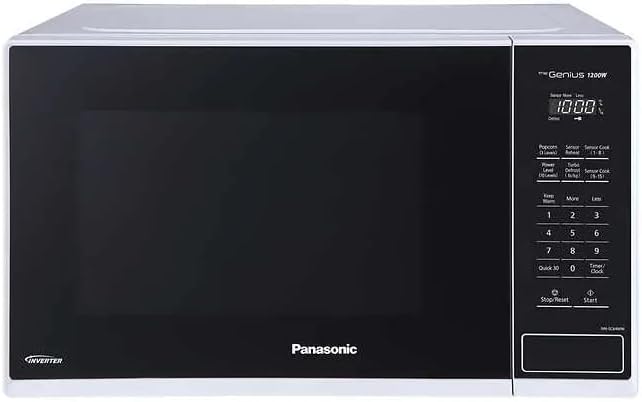 Panasonic NNSC64MW Tamaño mediano 1.3 pies cúbicos 1200W Inverter Technology Microondas, Genius Sensor Cooking