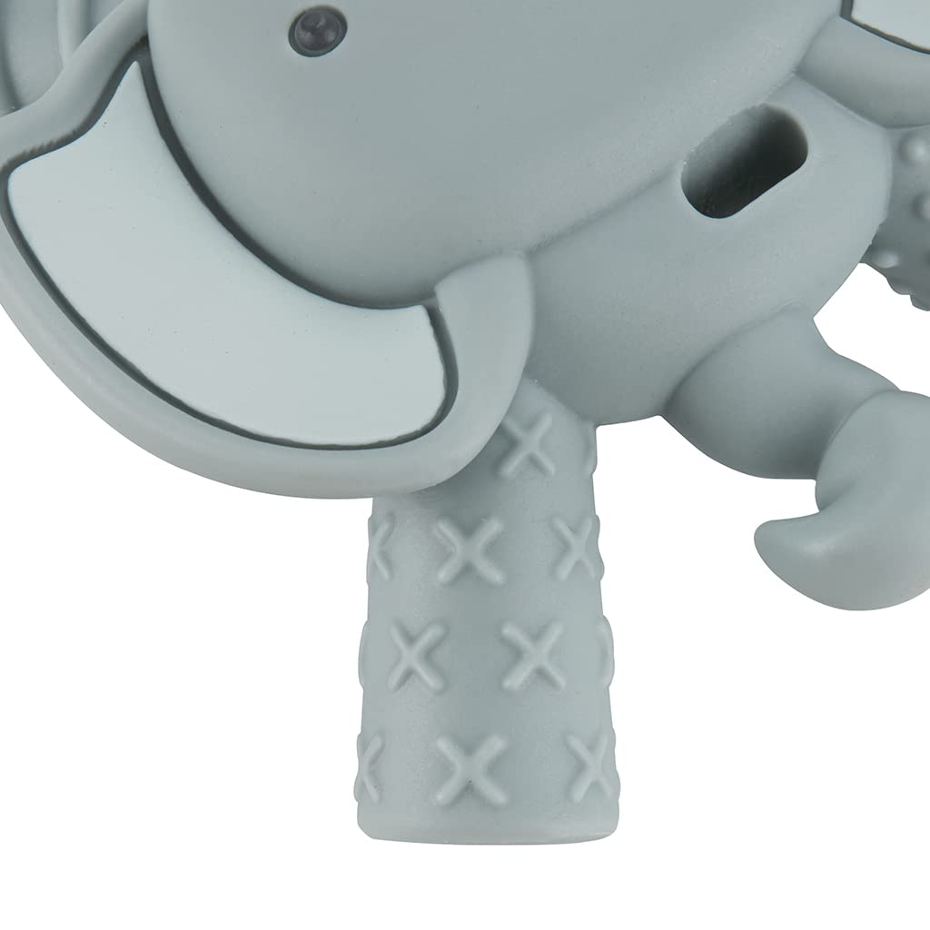 Itzy Ritzy – El mordedor Ritzy llega a los molares y masajea las encías doloridas cuenta con múltiples texturas y diseño flexible elefante