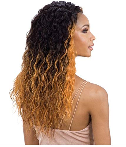 Mayde Beauty Peluca sintética invisible de 5 pulgadas con parte de encaje – MIRABEL (color FFH46340)