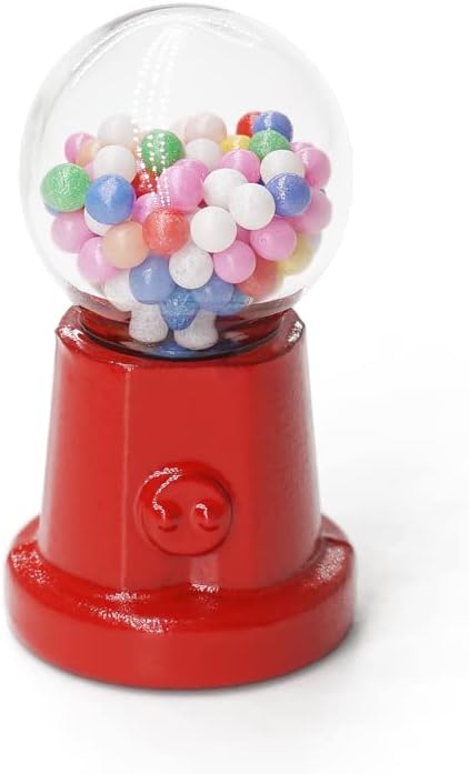 Odoria 112 Miniature Gumball Machine Accesorios de decoración de casa de muñecas