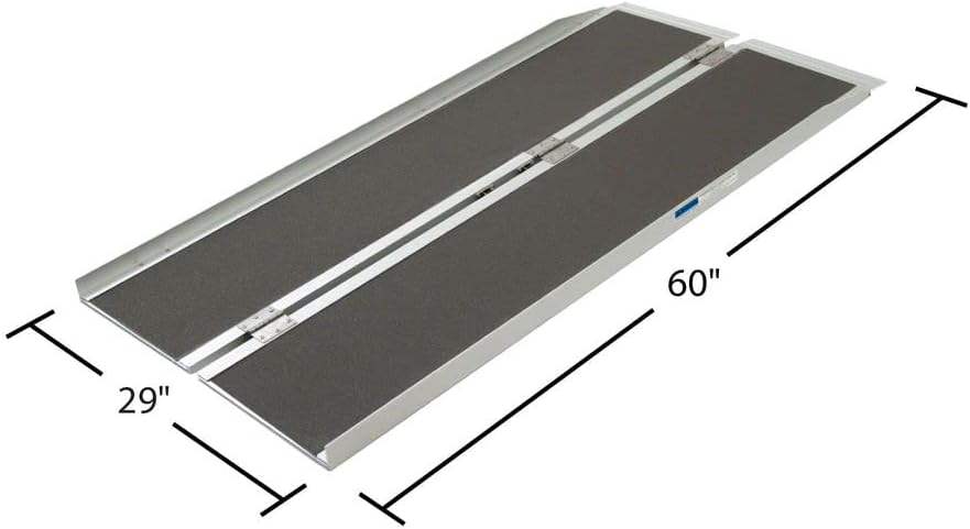 Rampas plegables de aluminio para silla de ruedas Silver Spring, Gris, 1, 1